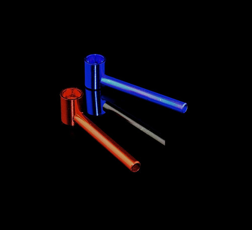 Metal Smoking “Tobacco” Pipe With Lid (Brand New) Multiple Colors -1058