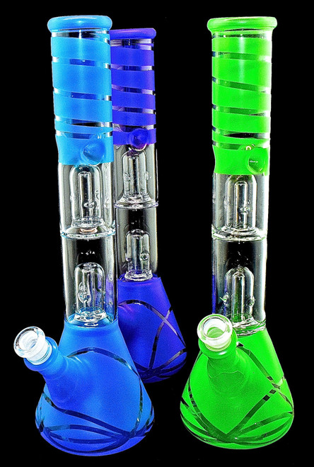 12" Painted Double Dome Perc Beaker | Outer Limit Sales-1735