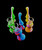 Silicone Mini Sherlock Colorful Bubbler -1294