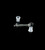 Glass Connecting Adapter 14 Female to 14 Female-637