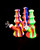 8 Inches Unbreakable Silicone Water Pipe Bong (6 colors to choose) -277