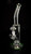 Bent Neck Fruit Tree Perc Glass Bell Water Pipe w/ Thick Base | 10 inches - | Outer Limit Sales-358