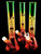 12" Double Rasta Water Pipe -1765