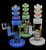 Donut Style Colorful Smoking Glass Water Pipe @6B Glass -2022B35