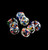 3.5" Color Changing Rasta Glass Pipe, Clear Glass Smoking Pipe, Glass Hand Pipe -132