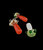 Heavy 4" Colorful Smoking Glass Pipe | Outer Limit Sales-733