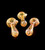 Gold Fumed Spoon Pipe with Flower – Wholesale Smoking Pipe-695