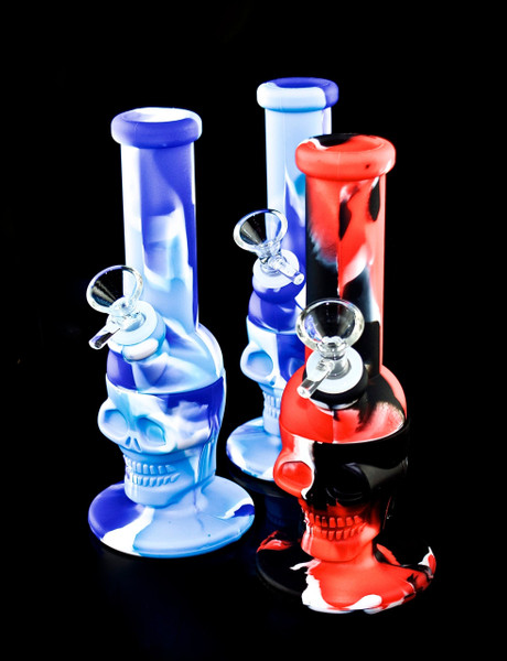 Silicone Water Pipe | Silicone Skull Style Water Pipe-1306