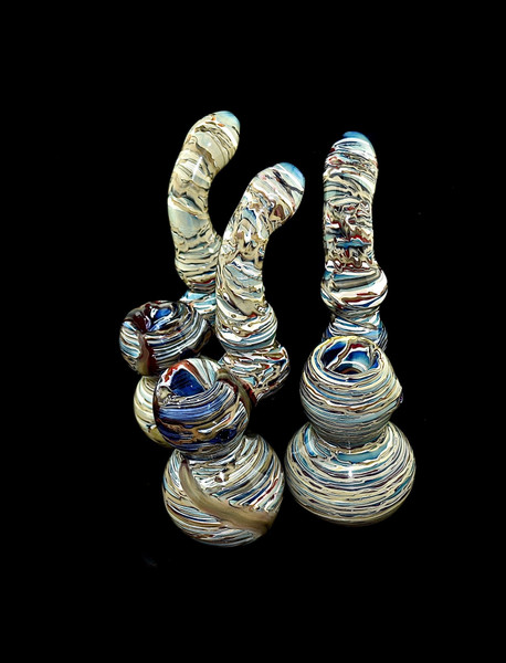 Glass Sherlock Bubbler - Outer Limit Sales-653