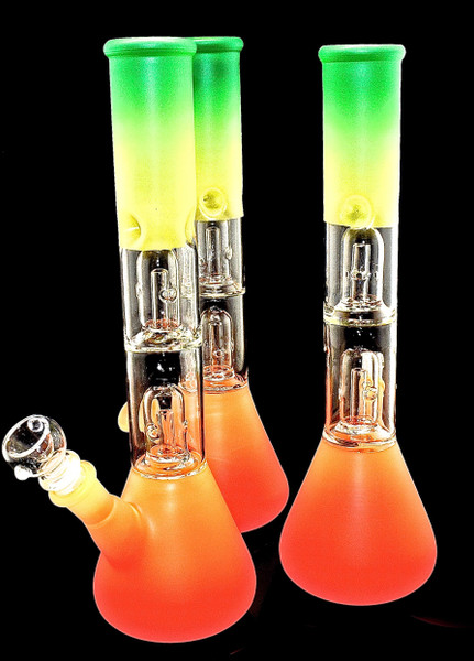 12" Painted Double Dome Perc Beaker | Outer Limit Sales-1734