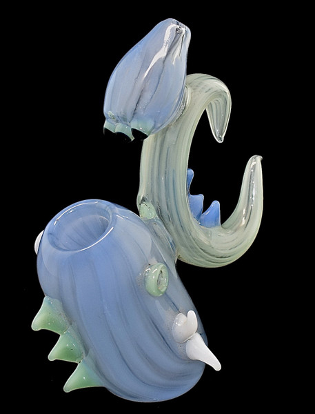 Slim Colors Smoking Glass Bubbler | Outer Limit Sales  Made in USA -- 1979a