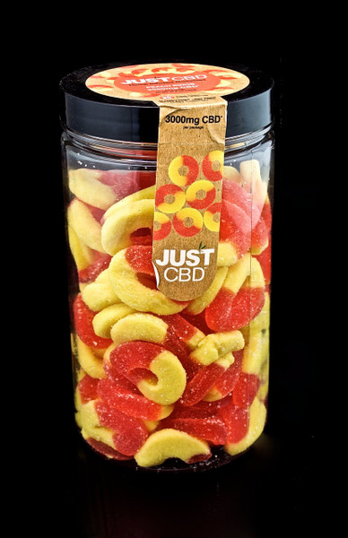 JUST CBD-GUMMIES-250MG PEACH RINGS-858(out of stock)