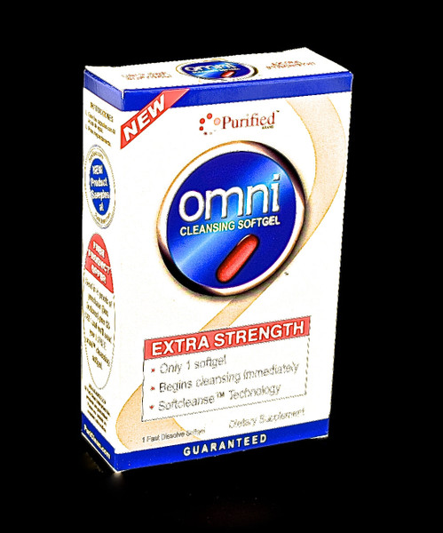 Omni Cleansing Softgel – Extra Strength Cleansing Immediately, 1 Fast Dissolve Softgel,(Puri-Clean)-1130
