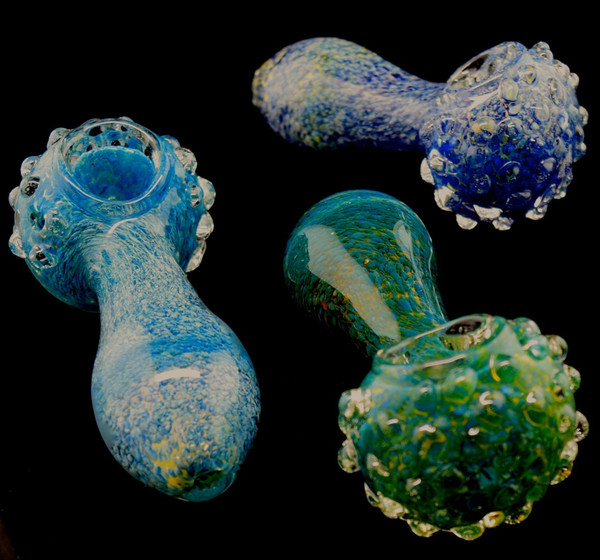 Hand Blown Glass Pipe, Galaxy Pipe, Spoon Pipe, Tobacco Pipe, Blue Pipe, Pipes For Smoking, Smoking Bowl, Heady Pipe, Glass Smoking Pipe-1907