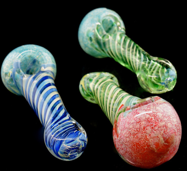 4” Fumed Swirl Twister Glass Pipe, Glass Pipe, Pipe, Glass Pipes, Smoking Pipe, Pipe for Smoking, Tobacco Pipe, Smoking Pipes, Gift-1819