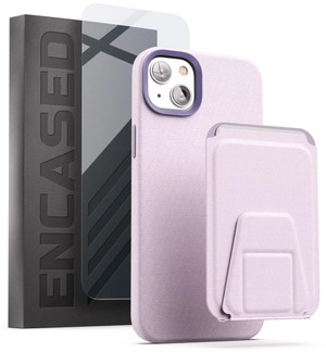 Encased Artura Leather MagSafe Case and Wallet iPhone 14 Plus - Lavender