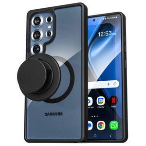 Encased Slimshield Case Samsung Galaxy S25 Ultra with Magnetic Grip - Black