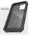 Encased Falcon Case and Tempered Glass Screen Guard iPhone 12/12 Pro - Black