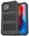 Encased Falcon Case and Tempered Glass Screen Guard iPhone 12 Mini with Belt Clip Holster - Black