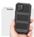 Encased Falcon Case and Tempered Glass Screen Guard iPhone 12 Pro Max with Belt Clip Holster - Black