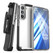Encased Clear Back Case Samsung Galaxy S22+ Plus with Belt Clip Holster - Clear