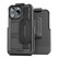 Encased Falcon Case iPhone 15 Pro Max with Hand Strap and Belt Clip Holster - Black