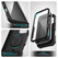Encased Falcon Shield Case iPhone 16 Pro with Belt Clip Holster - Black