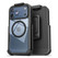 Encased Voyager Case iPhone 17 Pro Max with Belt Clip Holster - Black/Clear