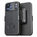 Encased DuraClip Case iPhone 17 Pro with Belt Clip Holster - Black
