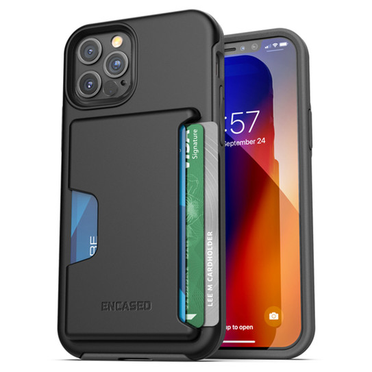 Encased Phantom Wallet Case iPhone 12 Pro Max - Black Encased Phantom Wallet Case iPhone 12 Pro Max - Black