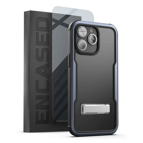 Encased Exos Armor Case with Screen Protector iPhone 14 Pro - Blue