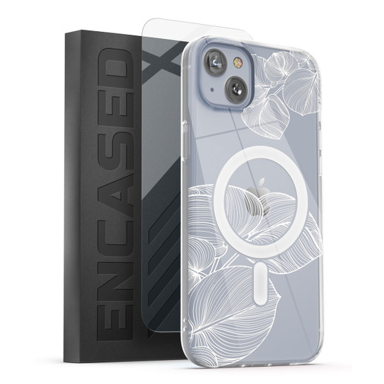 Encased Lexion MagSafe Case with Screen Protector iPhone 14 Plus - Lace Leaf