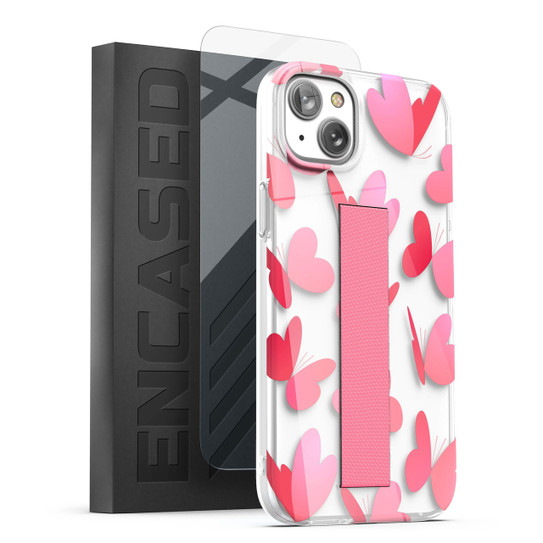 Encased Loop Case with Screen Protector iPhone 14 - Heart Butterfly