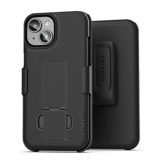 Encased Duraclip with Belt Clip Holster iPhone 15 - Black Encased Duraclip with Belt Clip Holster iPhone 15 - Black