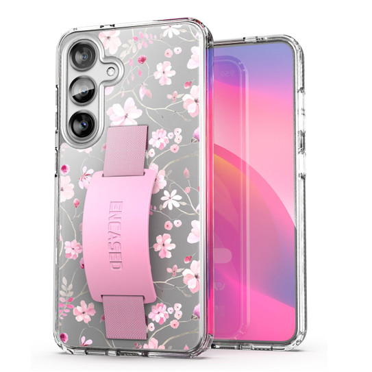 Encased Hand Loop Case Samsung Galaxy S24+ Plus - Pink Flowers Encased Hand Loop Case Samsung Galaxy S24+ Plus - Pink Flowers
