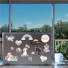 Made In USA Pastel Rainbow Unicorn Repositionable Sticker Pack (5.75" x 11.5")