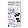 Made In USA Pastel Rainbow Unicorn Repositionable Sticker Pack (5.75" x 11.5")