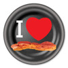 Made In USA I Love Bacon Circle Button (2.25" x 2.25")