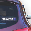 Made In USA Paramedic With Star Of Life Rectangle Clear Sticker (2.88" x 10.88")