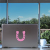 Made In USA Horseshoe - Pink Sticker (4.31" x 4.88")