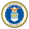 Made In USA Air Force Large Seal Sticker (11.5" x 11.5")