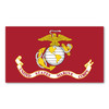 Made In USA USMC Flag Sticker (4" x 7")