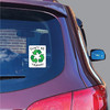 Made In USA Dont Be Trashy Decal Recycle Symbol (5" x 3.88")