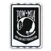 Made In USA POW-MIA Holographic Rectangle Sticker (3.5" x 2.5")
