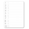 Made In USA Dry Erase Numeral Practice Board for Kids With Marker Magnet (9" x 12")