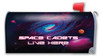 Made In USA Space Cadets Live Here Mailbox Cover Magnet (21" x 18.38")