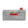 Made In USA Red Truck Merry Christmas Mailbox Cover Magnet (21" x 18.38")