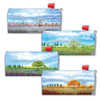 Made In USA Seasons Field With Tree Pack Mailbox Cover Magnet Pack (21" x 18.38")