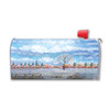 Made In USA Seasons Field With Tree Winter Mailbox Cover Magnet (21" x 18.38")