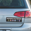 Made In USA Defending Our Freedom Bumper Strip Magnet (2.88" x 10.88")